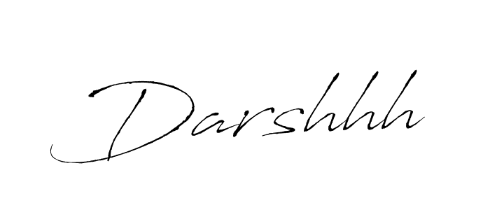 Create a beautiful signature design for name Darshhh. With this signature (Antro_Vectra) fonts, you can make a handwritten signature for free. Darshhh signature style 6 images and pictures png