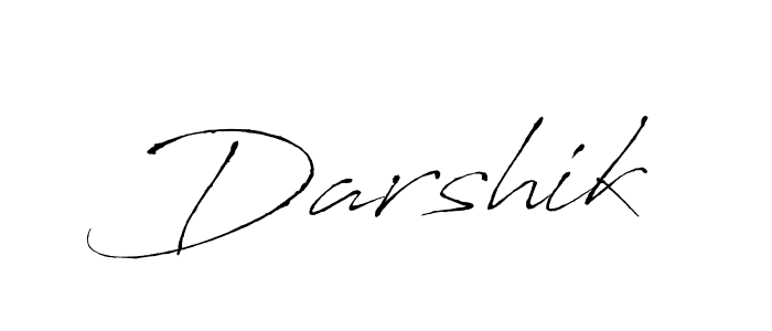 Design your own signature with our free online signature maker. With this signature software, you can create a handwritten (Antro_Vectra) signature for name Darshik. Darshik signature style 6 images and pictures png