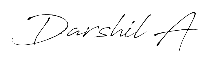 Get an exclusive digital autograph for Darshil A. The Antro_Vectra typeface captures the charm of real penmanship on paper. Darshil A signature style 6 images and pictures png