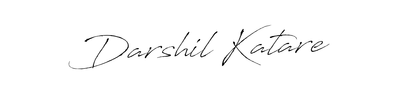 How to make Darshil Katare signature? Antro_Vectra is a professional autograph style. Create handwritten signature for Darshil Katare name. Darshil Katare signature style 6 images and pictures png