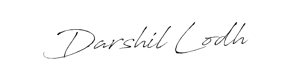 Darshil Lodh stylish signature style. Best Handwritten Sign (Antro_Vectra) for my name. Handwritten Signature Collection Ideas for my name Darshil Lodh. Darshil Lodh signature style 6 images and pictures png