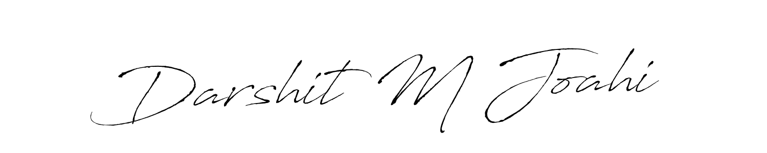 Design your own signature with our free online signature maker. With this signature software, you can create a handwritten (Antro_Vectra) signature for name Darshit M Joahi. Darshit M Joahi signature style 6 images and pictures png