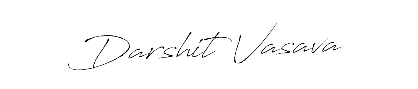 Make a beautiful signature design for name Darshit Vasava. With this signature (Antro_Vectra) style, you can create a handwritten signature for free. Darshit Vasava signature style 6 images and pictures png