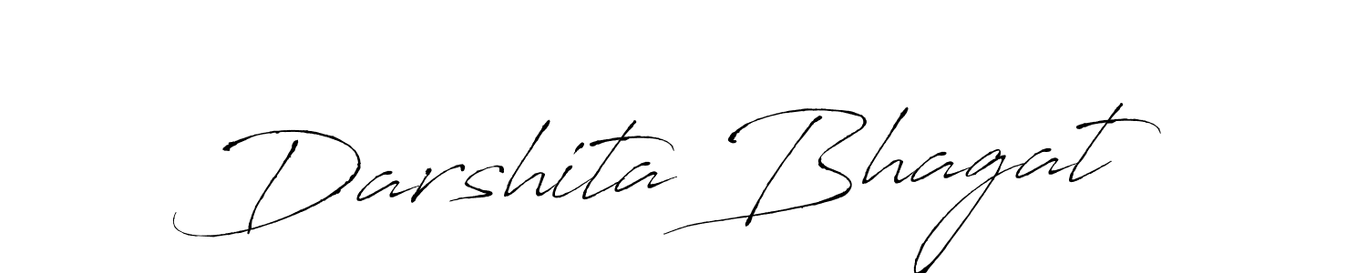 How to make Darshita Bhagat name signature. Use Antro_Vectra style for creating short signs online. This is the latest handwritten sign. Darshita Bhagat signature style 6 images and pictures png