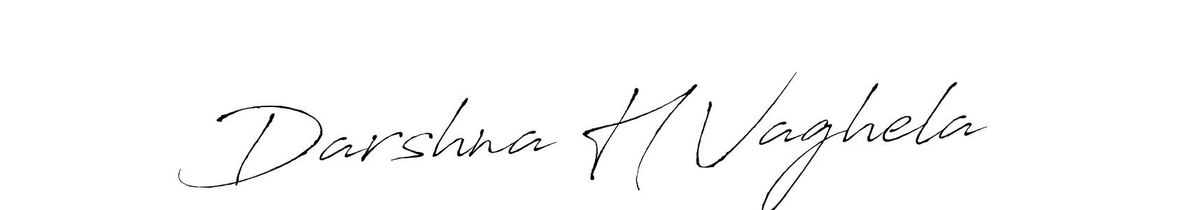 How to make Darshna H Vaghela signature? Antro_Vectra is a professional autograph style. Create handwritten signature for Darshna H Vaghela name. Darshna H Vaghela signature style 6 images and pictures png