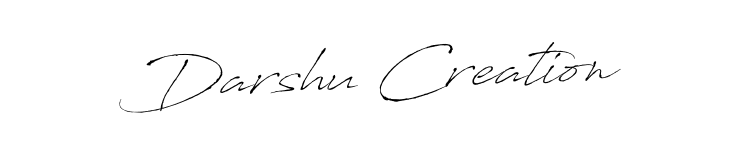 Similarly Antro_Vectra is the best handwritten signature design. Signature creator online .You can use it as an online autograph creator for name Darshu Creation. Darshu Creation signature style 6 images and pictures png