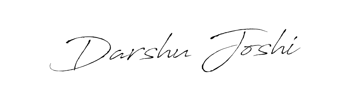 Create a beautiful signature design for name Darshu Joshi. With this signature (Antro_Vectra) fonts, you can make a handwritten signature for free. Darshu Joshi signature style 6 images and pictures png