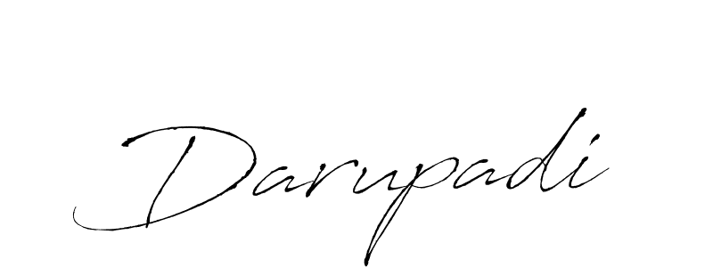 Design your own signature with our free online signature maker. With this signature software, you can create a handwritten (Antro_Vectra) signature for name Darupadi. Darupadi signature style 6 images and pictures png