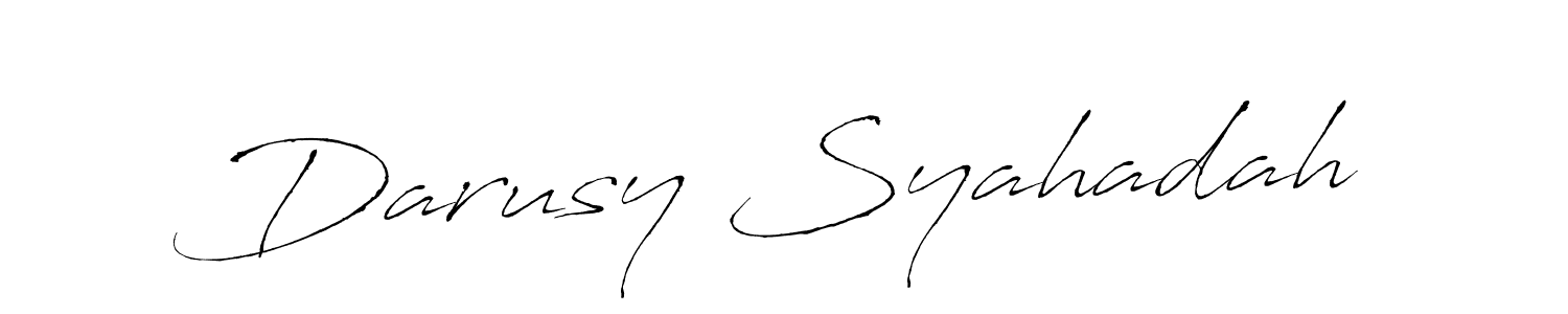 Use a signature maker to create a handwritten signature online. With this signature software, you can design (Antro_Vectra) your own signature for name Darusy Syahadah. Darusy Syahadah signature style 6 images and pictures png