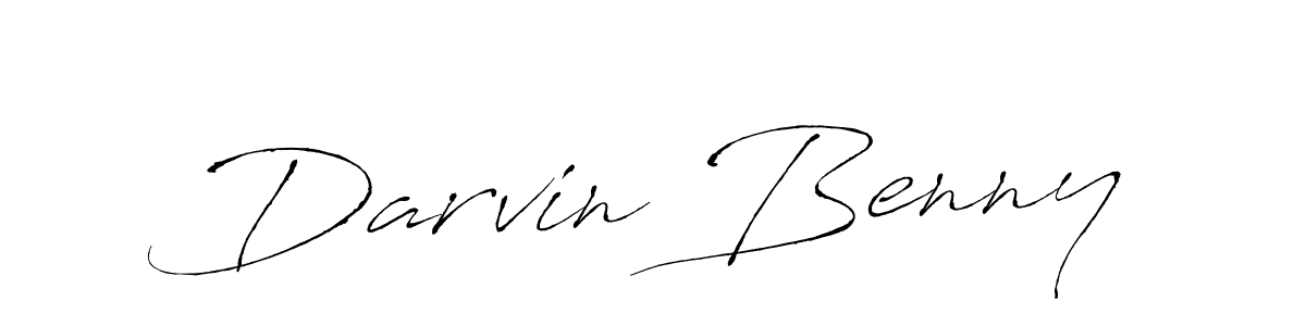 Make a beautiful signature design for name Darvin Benny. Use this online signature maker to create a handwritten signature for free. Darvin Benny signature style 6 images and pictures png