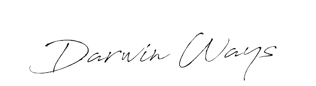 It looks lik you need a new signature style for name Darwin Ways. Design unique handwritten (Antro_Vectra) signature with our free signature maker in just a few clicks. Darwin Ways signature style 6 images and pictures png