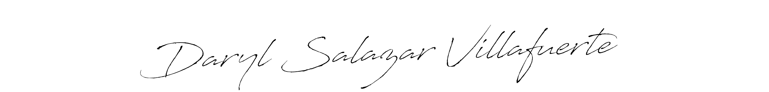 How to make Daryl Salazar Villafuerte signature? Antro_Vectra is a professional autograph style. Create handwritten signature for Daryl Salazar Villafuerte name. Daryl Salazar Villafuerte signature style 6 images and pictures png