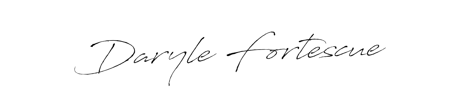 How to make Daryle Fortescue name signature. Use Antro_Vectra style for creating short signs online. This is the latest handwritten sign. Daryle Fortescue signature style 6 images and pictures png