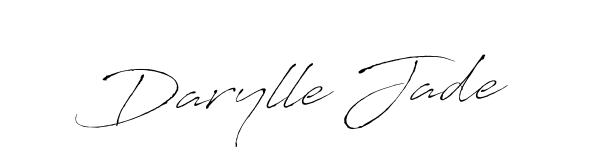 How to make Darylle Jade name signature. Use Antro_Vectra style for creating short signs online. This is the latest handwritten sign. Darylle Jade signature style 6 images and pictures png