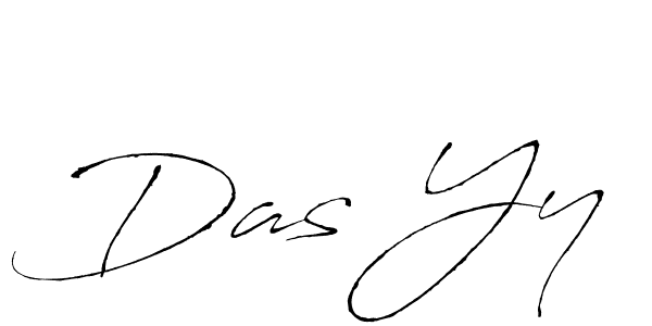 How to make Das Yy name signature. Use Antro_Vectra style for creating short signs online. This is the latest handwritten sign. Das Yy signature style 6 images and pictures png