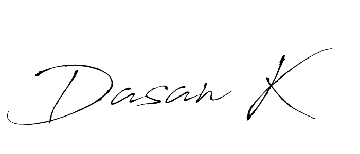 It looks lik you need a new signature style for name Dasan K. Design unique handwritten (Antro_Vectra) signature with our free signature maker in just a few clicks. Dasan K signature style 6 images and pictures png