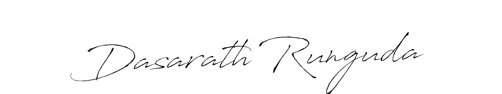 How to make Dasarath Runguda name signature. Use Antro_Vectra style for creating short signs online. This is the latest handwritten sign. Dasarath Runguda signature style 6 images and pictures png