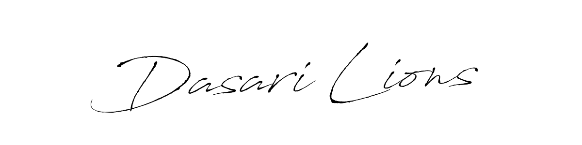 Once you've used our free online signature maker to create your best signature Antro_Vectra style, it's time to enjoy all of the benefits that Dasari Lions name signing documents. Dasari Lions signature style 6 images and pictures png