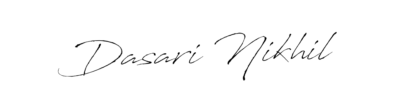 Use a signature maker to create a handwritten signature online. With this signature software, you can design (Antro_Vectra) your own signature for name Dasari Nikhil. Dasari Nikhil signature style 6 images and pictures png