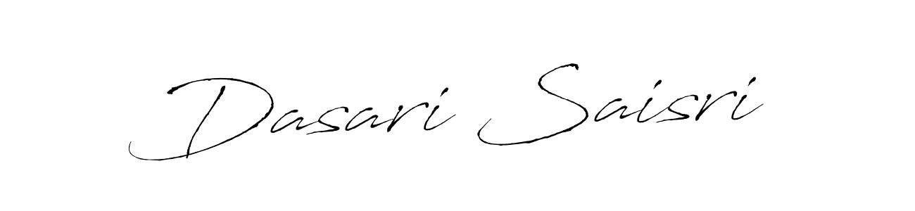 Antro_Vectra is a professional signature style that is perfect for those who want to add a touch of class to their signature. It is also a great choice for those who want to make their signature more unique. Get Dasari Saisri name to fancy signature for free. Dasari Saisri signature style 6 images and pictures png