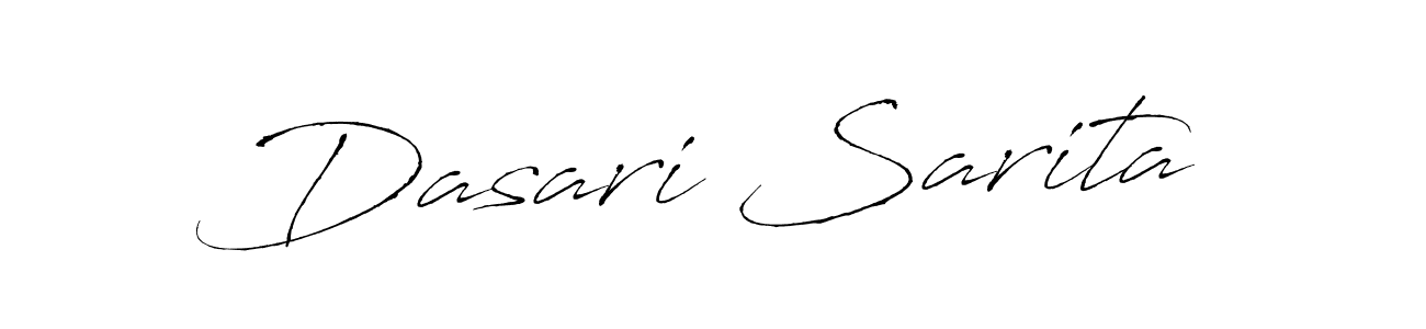 Dasari Sarita stylish signature style. Best Handwritten Sign (Antro_Vectra) for my name. Handwritten Signature Collection Ideas for my name Dasari Sarita. Dasari Sarita signature style 6 images and pictures png