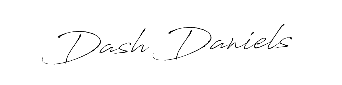 Use a signature maker to create a handwritten signature online. With this signature software, you can design (Antro_Vectra) your own signature for name Dash Daniels. Dash Daniels signature style 6 images and pictures png