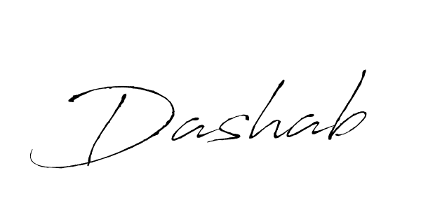 Use a signature maker to create a handwritten signature online. With this signature software, you can design (Antro_Vectra) your own signature for name Dashab. Dashab signature style 6 images and pictures png