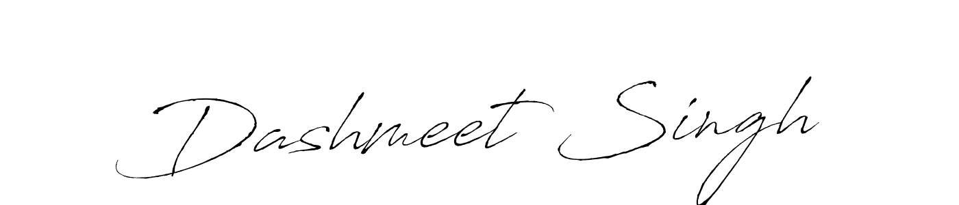 Make a beautiful signature design for name Dashmeet Singh. With this signature (Antro_Vectra) style, you can create a handwritten signature for free. Dashmeet Singh signature style 6 images and pictures png