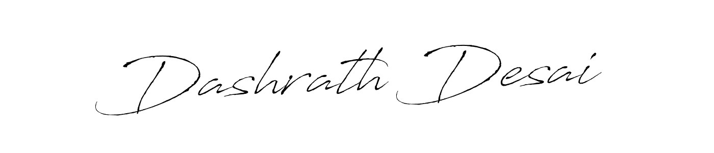 Design your own signature with our free online signature maker. With this signature software, you can create a handwritten (Antro_Vectra) signature for name Dashrath Desai. Dashrath Desai signature style 6 images and pictures png