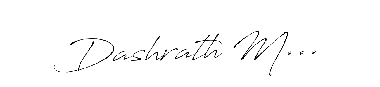 How to make Dashrath M... signature? Antro_Vectra is a professional autograph style. Create handwritten signature for Dashrath M... name. Dashrath M... signature style 6 images and pictures png