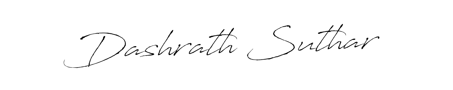 How to make Dashrath Suthar signature? Antro_Vectra is a professional autograph style. Create handwritten signature for Dashrath Suthar name. Dashrath Suthar signature style 6 images and pictures png