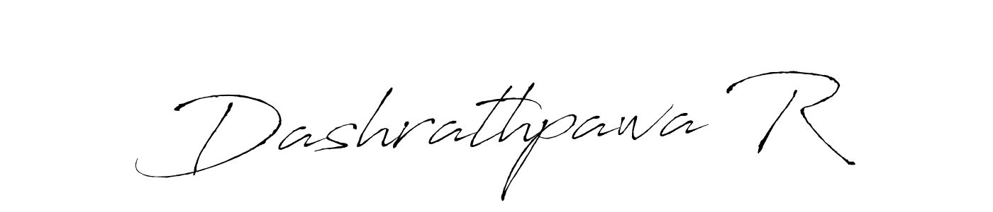 Make a beautiful signature design for name Dashrathpawa R. With this signature (Antro_Vectra) style, you can create a handwritten signature for free. Dashrathpawa R signature style 6 images and pictures png