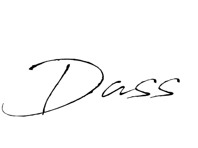 Design your own signature with our free online signature maker. With this signature software, you can create a handwritten (Antro_Vectra) signature for name Dass. Dass signature style 6 images and pictures png