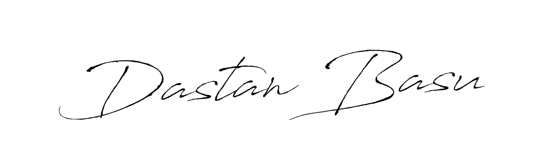 Make a beautiful signature design for name Dastan Basu. With this signature (Antro_Vectra) style, you can create a handwritten signature for free. Dastan Basu signature style 6 images and pictures png