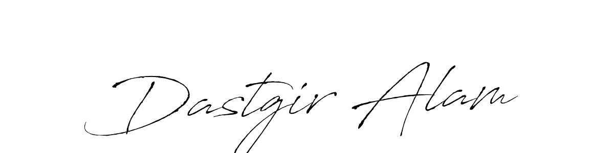 Make a beautiful signature design for name Dastgir Alam. With this signature (Antro_Vectra) style, you can create a handwritten signature for free. Dastgir Alam signature style 6 images and pictures png