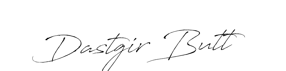 Create a beautiful signature design for name Dastgir Butt. With this signature (Antro_Vectra) fonts, you can make a handwritten signature for free. Dastgir Butt signature style 6 images and pictures png