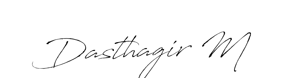 You should practise on your own different ways (Antro_Vectra) to write your name (Dasthagir M) in signature. don't let someone else do it for you. Dasthagir M signature style 6 images and pictures png