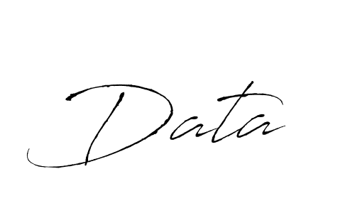 Design your own signature with our free online signature maker. With this signature software, you can create a handwritten (Antro_Vectra) signature for name Data . Data  signature style 6 images and pictures png