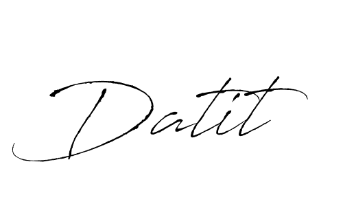 Antro_Vectra is a professional signature style that is perfect for those who want to add a touch of class to their signature. It is also a great choice for those who want to make their signature more unique. Get Datit name to fancy signature for free. Datit signature style 6 images and pictures png