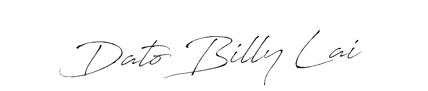 Design your own signature with our free online signature maker. With this signature software, you can create a handwritten (Antro_Vectra) signature for name Dato Billy Lai. Dato Billy Lai signature style 6 images and pictures png