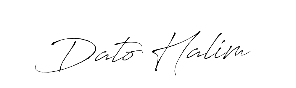 Create a beautiful signature design for name Dato Halim. With this signature (Antro_Vectra) fonts, you can make a handwritten signature for free. Dato Halim signature style 6 images and pictures png
