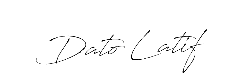 if you are searching for the best signature style for your name Dato Latif. so please give up your signature search. here we have designed multiple signature styles  using Antro_Vectra. Dato Latif signature style 6 images and pictures png