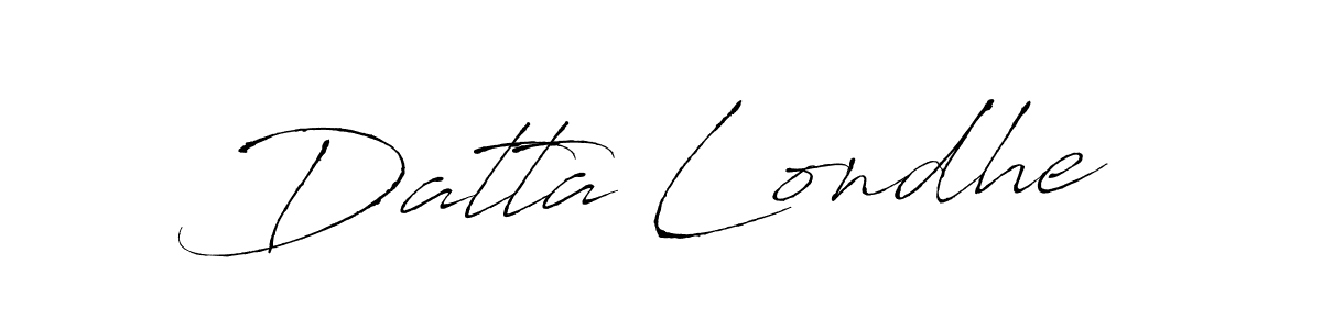How to make Datta Londhe signature? Antro_Vectra is a professional autograph style. Create handwritten signature for Datta Londhe name. Datta Londhe signature style 6 images and pictures png