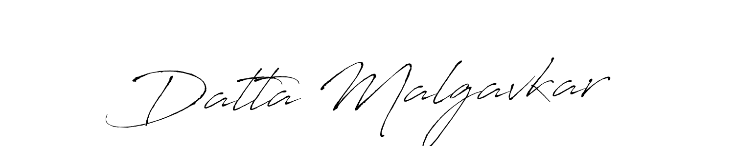 Create a beautiful signature design for name Datta Malgavkar. With this signature (Antro_Vectra) fonts, you can make a handwritten signature for free. Datta Malgavkar signature style 6 images and pictures png