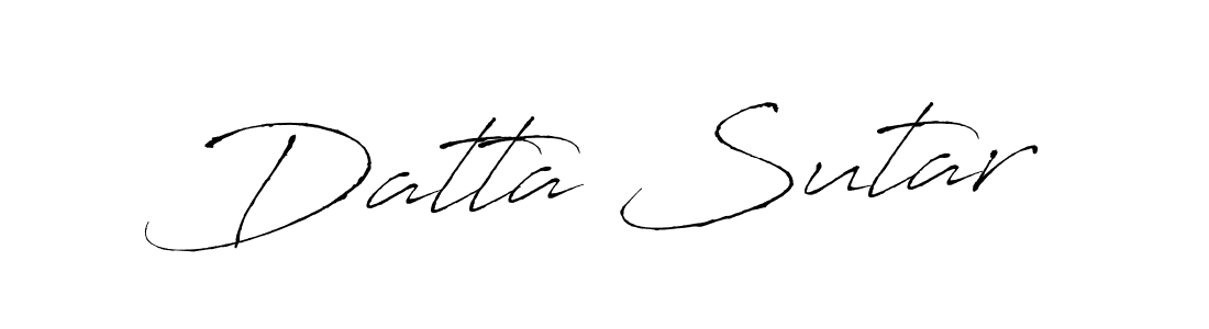 Design your own signature with our free online signature maker. With this signature software, you can create a handwritten (Antro_Vectra) signature for name Datta Sutar. Datta Sutar signature style 6 images and pictures png
