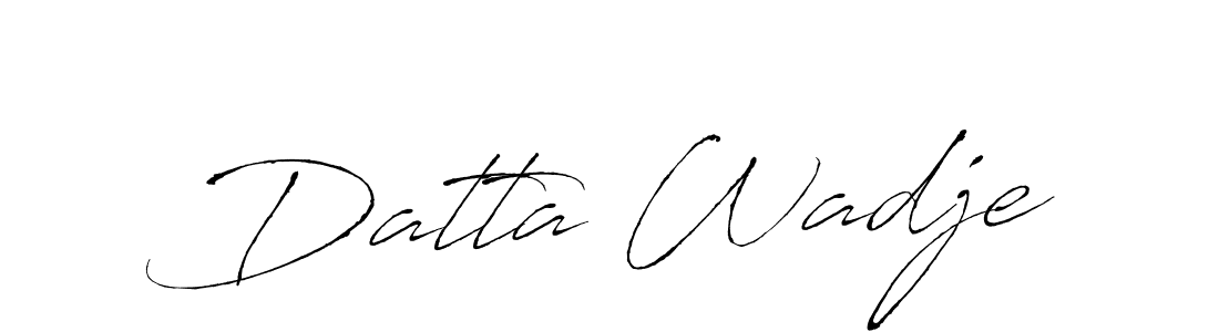 if you are searching for the best signature style for your name Datta Wadje. so please give up your signature search. here we have designed multiple signature styles  using Antro_Vectra. Datta Wadje signature style 6 images and pictures png