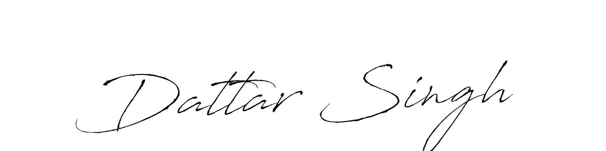 The best way (Antro_Vectra) to make a short signature is to pick only two or three words in your name. The name Dattar Singh include a total of six letters. For converting this name. Dattar Singh signature style 6 images and pictures png