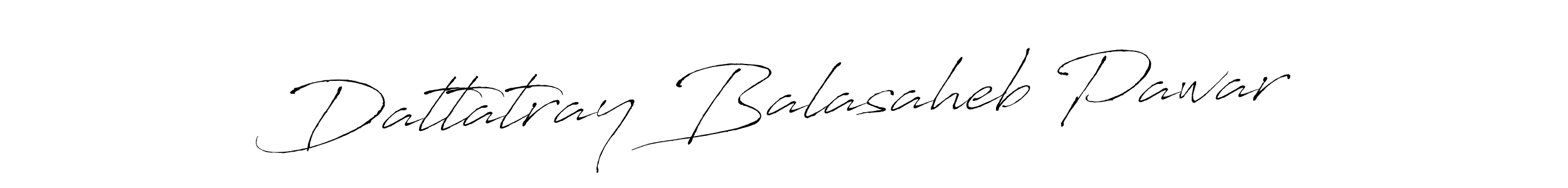 Create a beautiful signature design for name Dattatray Balasaheb Pawar. With this signature (Antro_Vectra) fonts, you can make a handwritten signature for free. Dattatray Balasaheb Pawar signature style 6 images and pictures png
