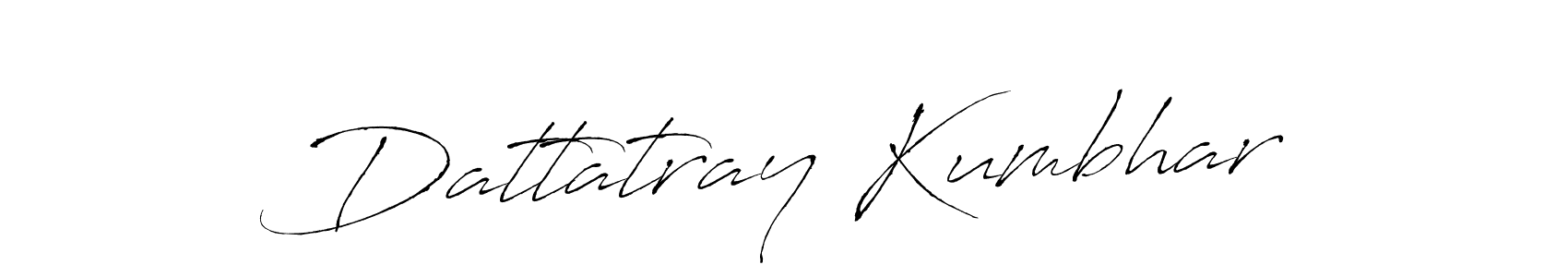 You should practise on your own different ways (Antro_Vectra) to write your name (Dattatray Kumbhar) in signature. don't let someone else do it for you. Dattatray Kumbhar signature style 6 images and pictures png