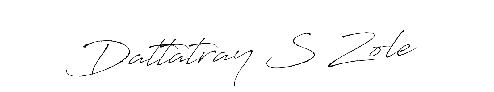 How to make Dattatray S Zole signature? Antro_Vectra is a professional autograph style. Create handwritten signature for Dattatray S Zole name. Dattatray S Zole signature style 6 images and pictures png